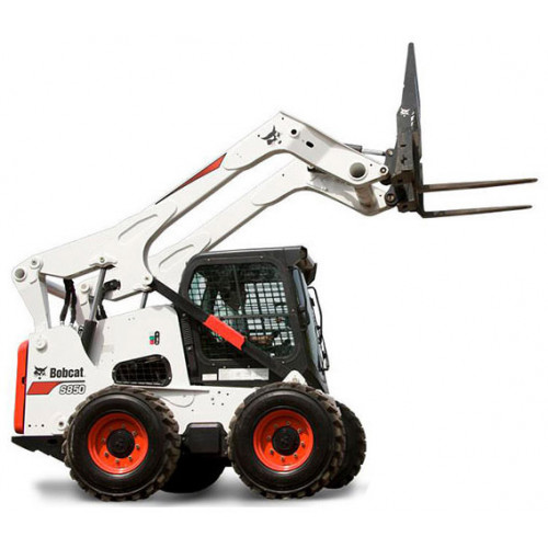 Аренда мини-погрузчика Bobcat S530 с вилами